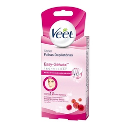 Dep Veet Cera Facial Pele Normal C/12 Un