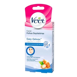 Dep Veet Cera Facial Pele Delicada C/12