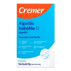 Algodao Crmer Hidrofilo 50 G