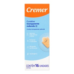 Curativo Cremer Transp. Redondo 16 Und