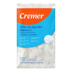 Algodao Cremer Bolas Brancas 95 G