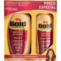 Kit Niely Gold(sh 300ml+co 200ml)cont Qu