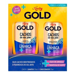 Kit Niely Gold(sh 300ml+co 200ml)cachos
