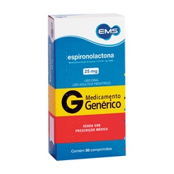 Espironolactona 25mg (g)(ems) C/30 Cp