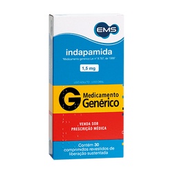 Indapamida 1,5mg (g)(ems) 30cpr