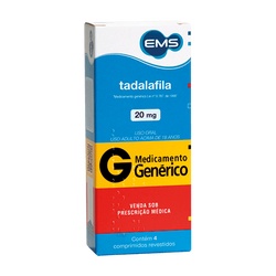 Tadalafila 20mg (g)(ems) 04 Cpr