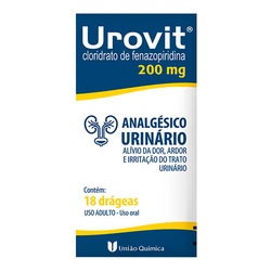Fenazopiridina 200mg (uni)(urovit) C/18