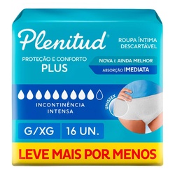 Roupa Int Plenitude Femme Prot G/xg 16un