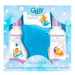 Kit Gbb B_k Inf Hora Banho Giby Azul (gi