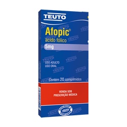 Acido Folico(afopic)5mg Teu 20cpr