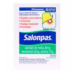 Emplastro Salonpas Disp 04 Adesivo Peq.