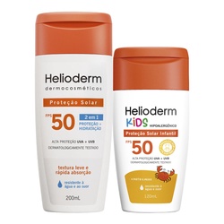Kit Ps Helioderm Fps50 200ml+kids 120ml