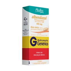 Albendazol 400mg (g)(med) C/01 Cpr