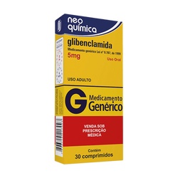 Glibenclamida 5mg (g)(neo) 30cpr
