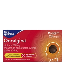 Doralgina (dipi+isomet+cafe) 20 Drg