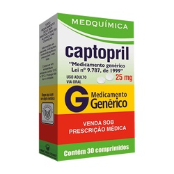 Captopril 25mg (g)mdq. 30cpr