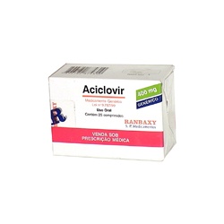 Aciclovir 400mg (g)(ran) C/25 Cpr