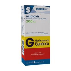 Aciclovir 200mg (g)(sdz) C/25 Cpr