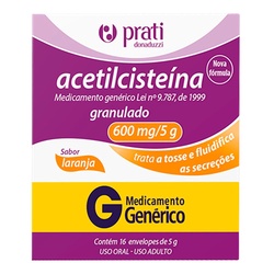 Acetilcisteina 600 (g)pra. 16env