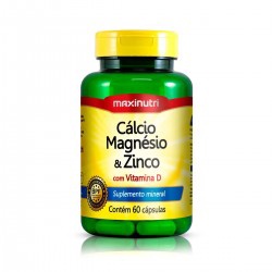 Calcio De Magnesio E Zinco 600mg 60 Caps
